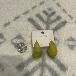 Parfois Yellow Teardrop Earrings